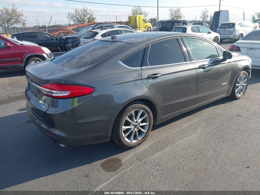 Vin: 3fa6p0lu4hr400066, lot: 46646438, ford fusion hybrid se 20174