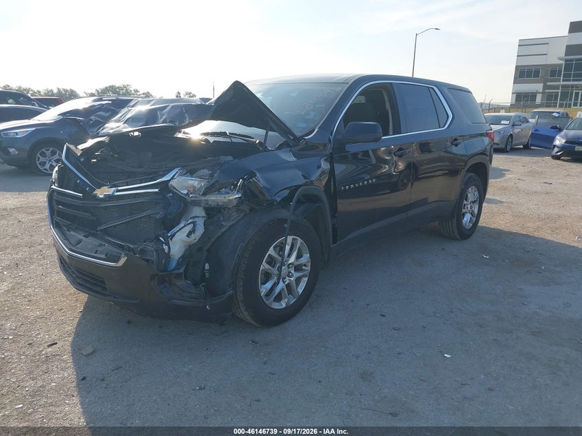 Vin: 1gnerfkw8mj267376, lot: 46646496, chevrolet traverse ls 20212