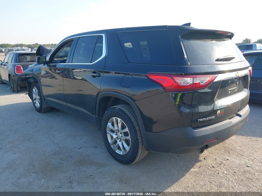 Vin: 1gnerfkw8mj267376, lot: 46646496, chevrolet traverse ls 20213