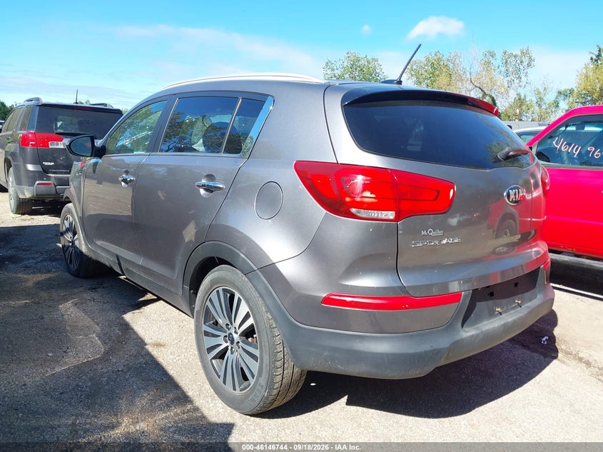Vin: kndpccac3g7816895, lot: 46646501, kia sportage ex 20163