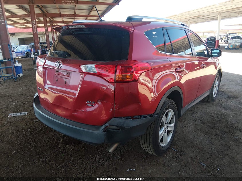 Vin: jtmrfrev2ej000596, lot: 46646508, toyota rav4 xle 20144