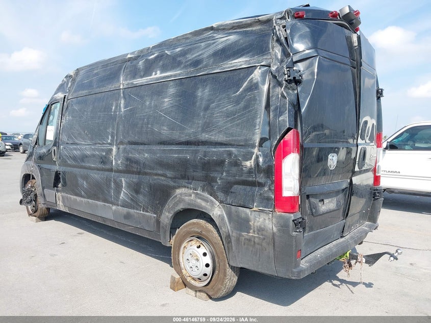 Vin: 3c6lrvdg4ne135706, lot: 46646516, ram promaster 2500 high roof 159 wb 20223