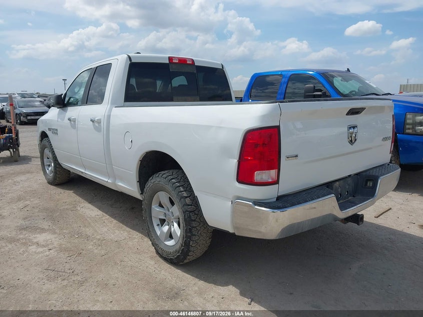 Vin: 1c6rr7gtxjs106460, lot: 46646564, ram 1500 slt  4x4 6'4 box 20183