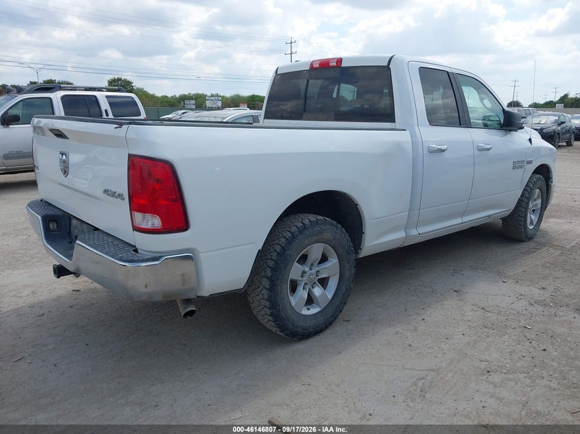 Vin: 1c6rr7gtxjs106460, lot: 46646564, ram 1500 slt  4x4 6'4 box 20184