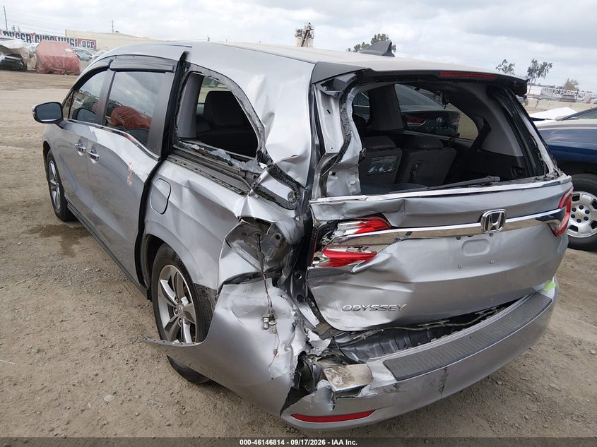 Vin: 5fnrl6h7xjb054301, lot: 46646570, honda odyssey ex-l 20183