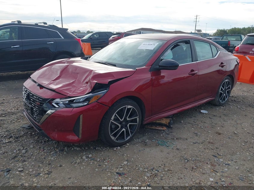 Vin: 3n1ab8dv0sy237375, lot: 46646591, nissan sentra sr 20252
