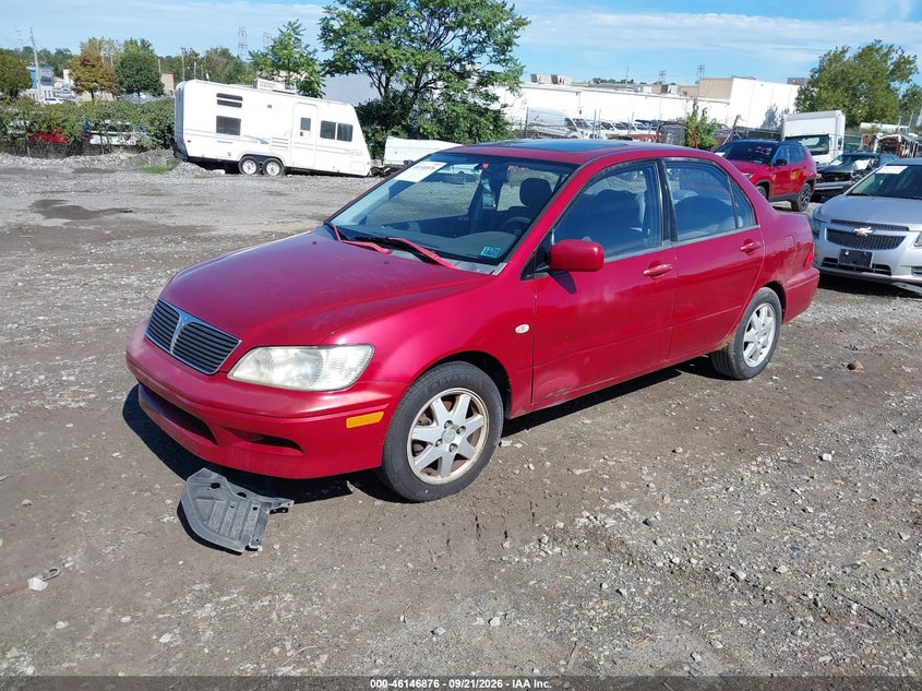 MITSUBISHI LANCER 2002 VIN JA3AJ36EX2U053045