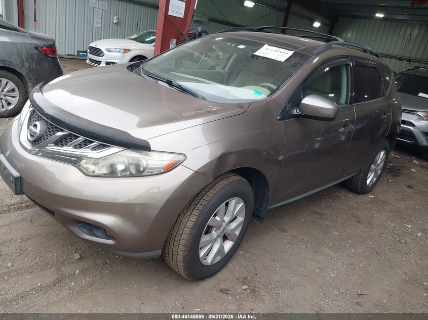 2011 Nissan Murano, Rear, IAAI, VIN JN8AZ1MW0BW177358 — photo 2