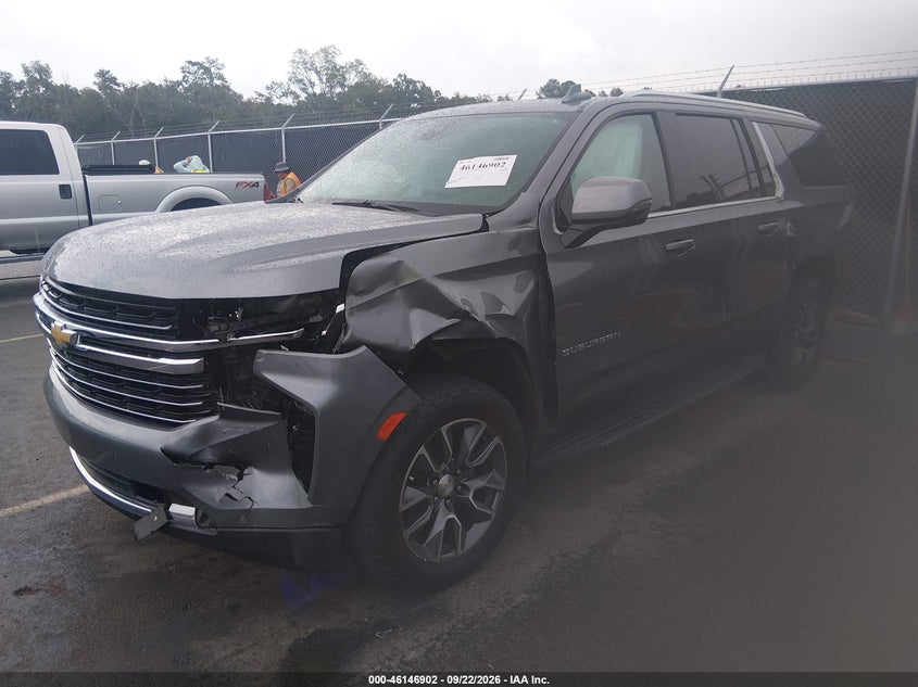 Vin: 1gnscckd0mr154248, lot: 46646659, chevrolet suburban lt 20212