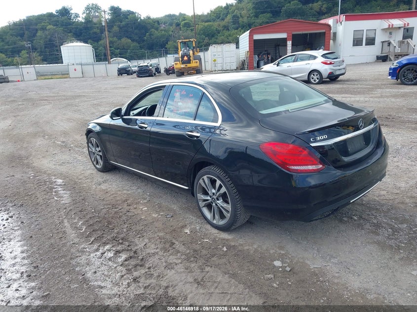Vin: 55swf4kb7hu222187, lot: 46646675, mercedes-benz c 300 4matic 20173