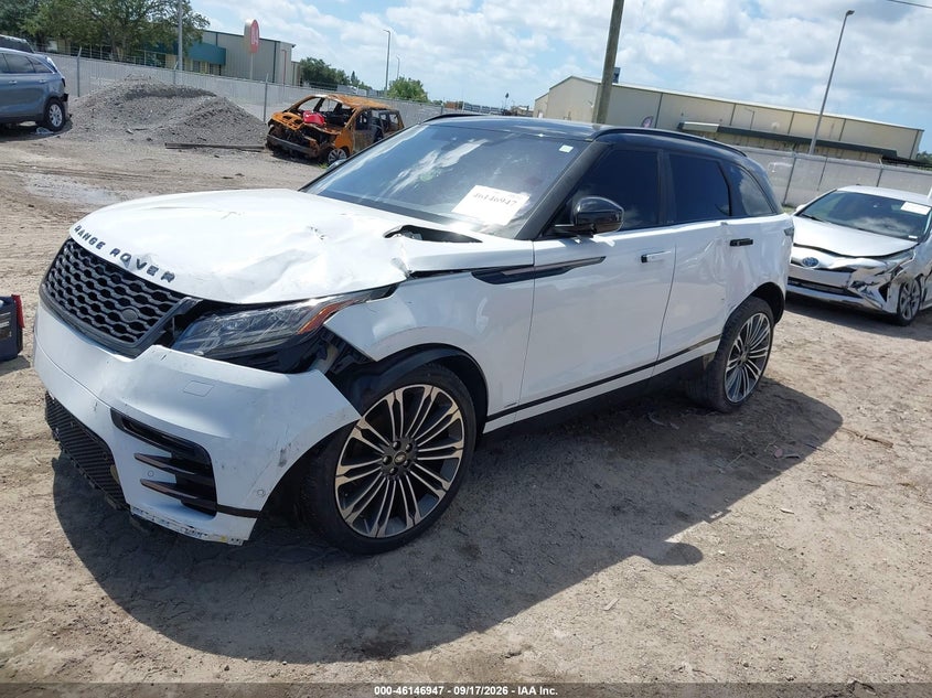 Vin: salyl2ex1ka779751, lot: 46646704, land rover range rover velar p250 r-dynamic se 20192