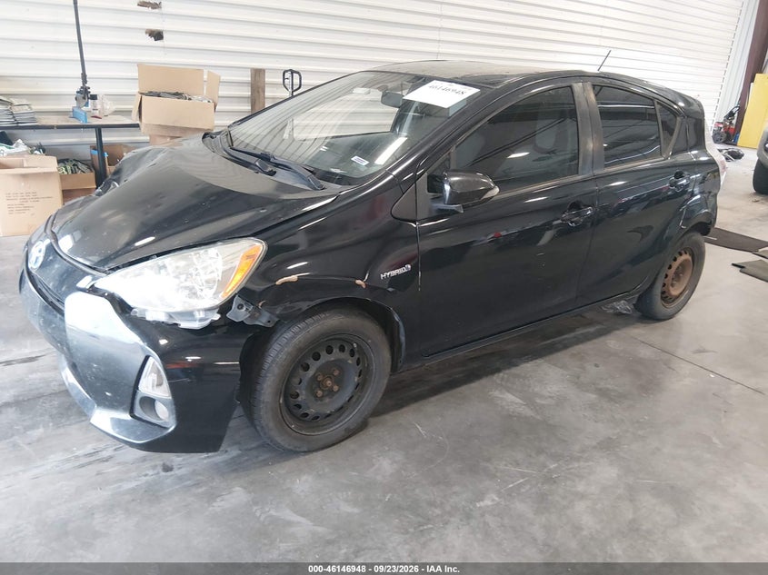Vin: jtdkdtb34e1574270, lot: 46646705, toyota prius c one 20142