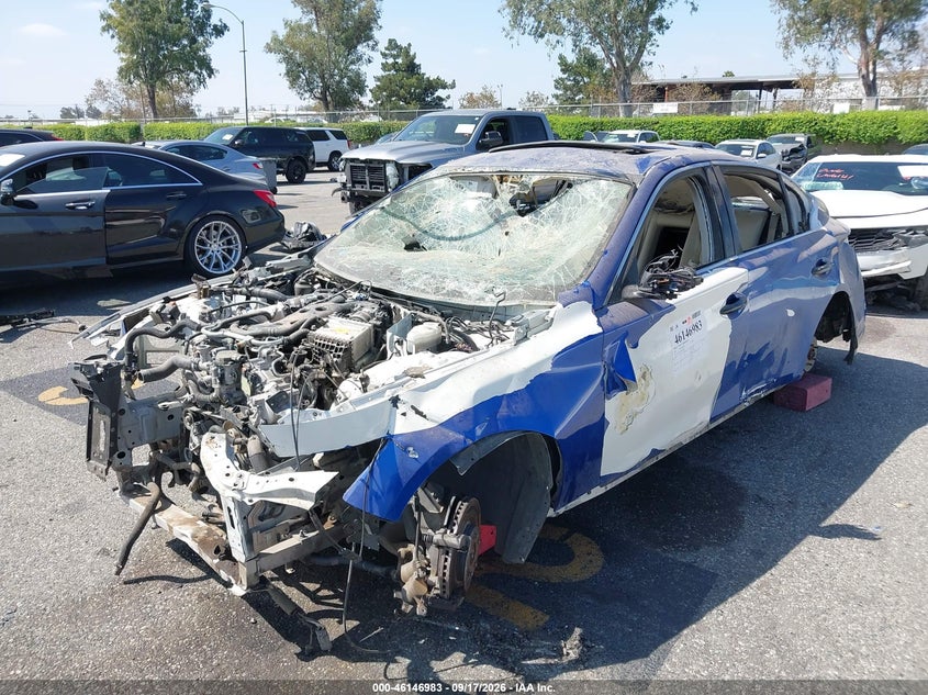 Vin: jn1ev7apxkm542426, lot: 46646740, infiniti q50 3.0t luxe 20192