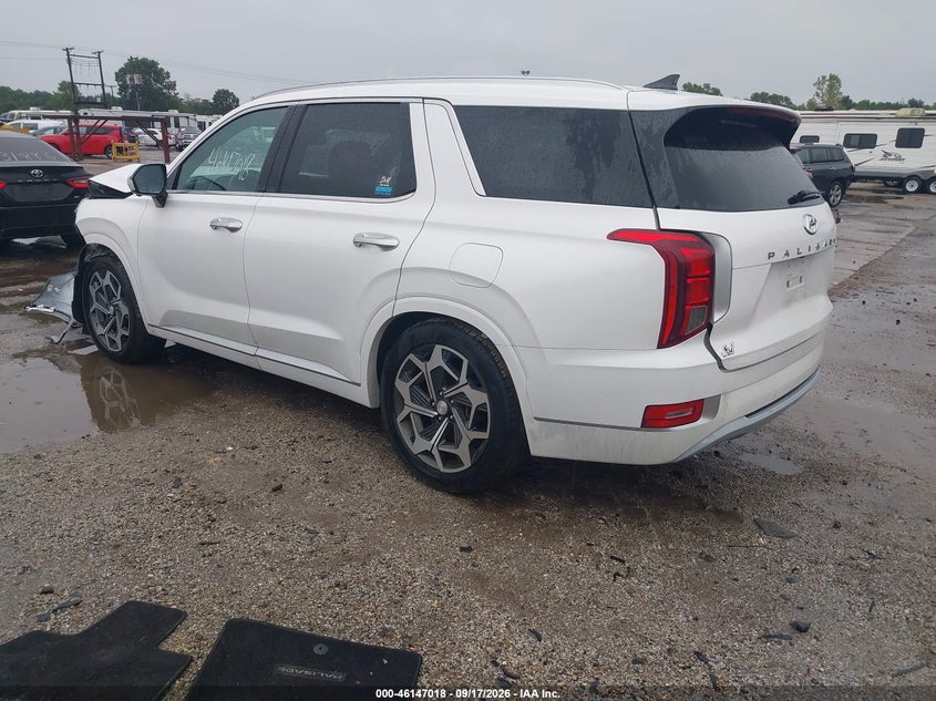 Vin: km8r7dhe3mu191501, lot: 46646775, hyundai palisade calligraphy 20213