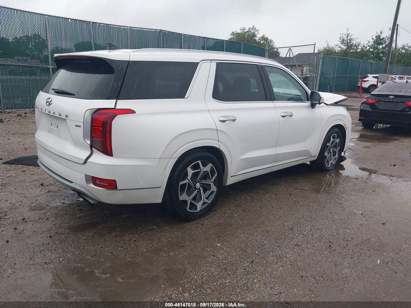 Vin: km8r7dhe3mu191501, lot: 46646775, hyundai palisade calligraphy 20214