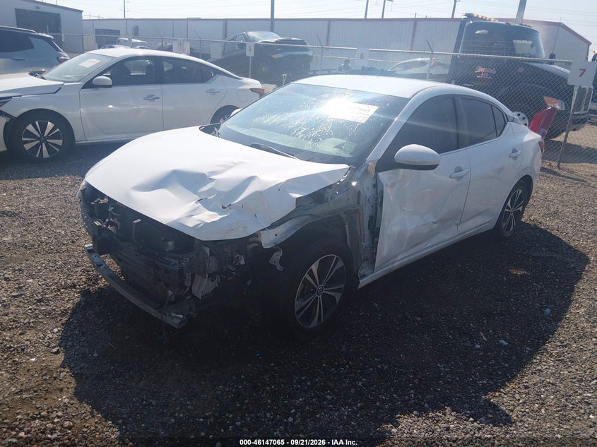 2021 Nissan Sentra Sv, Front End, IAAI, VIN 3N1AB8CV0MY253631 — photo 2