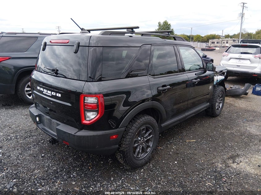 Vin: 3fmcr9b60nre17565, lot: 46646835, ford bronco sport big bend 20224