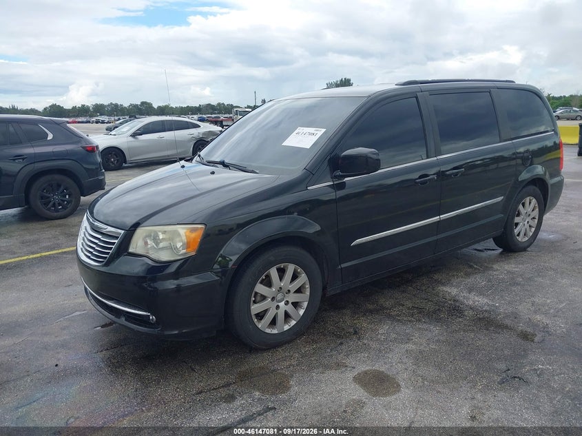 Vin: 2a4rr5dg6br637964, lot: 46646838, chrysler town & country touring 20112