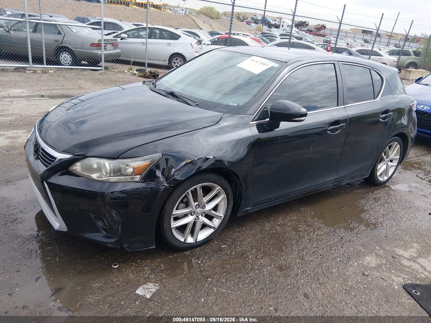 Vin: jthkd5bh6f2250416, lot: 46646842, lexus ct 200h 20152