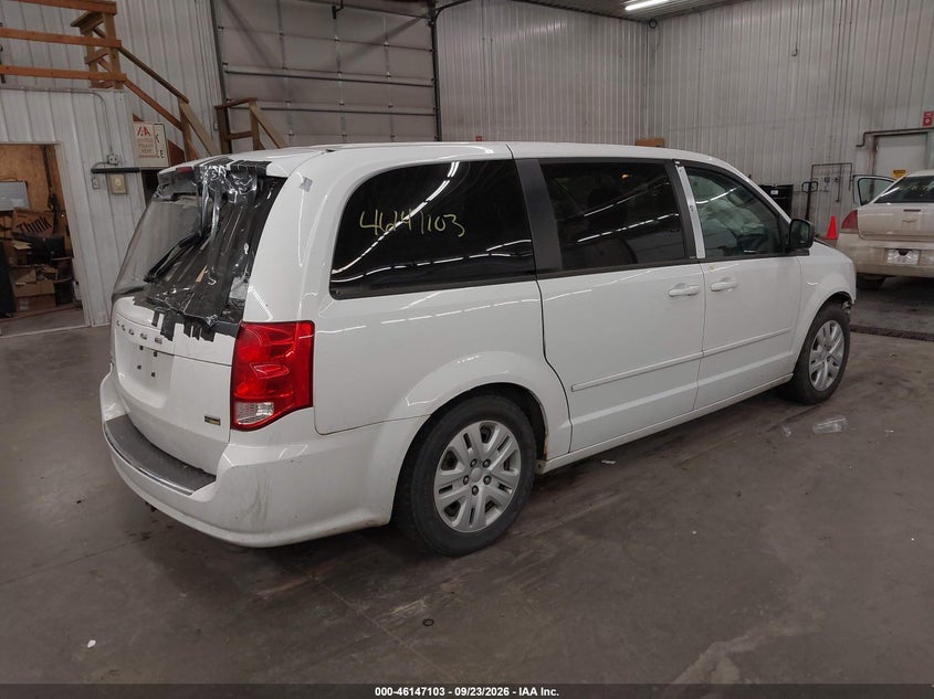 Vin: 2c4rdgbg2dr814547, lot: 46646860, dodge grand caravan se 20134