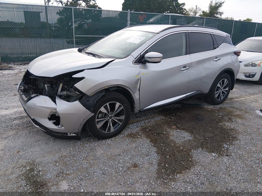Vin: 5n1az2bs0pc117344, lot: 46646861, nissan murano sv intelligent awd 20232