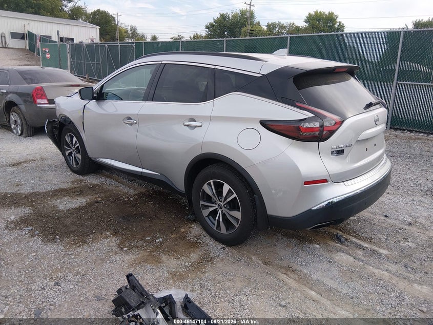 Vin: 5n1az2bs0pc117344, lot: 46646861, nissan murano sv intelligent awd 20233