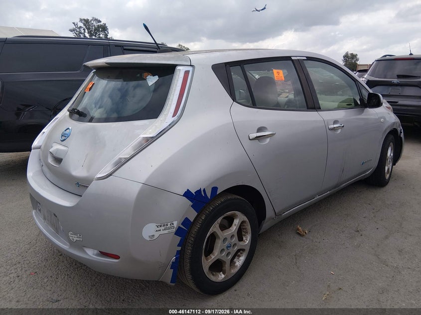Vin: jn1az0cp4bt008724, lot: 46646869, nissan leaf sl 20114