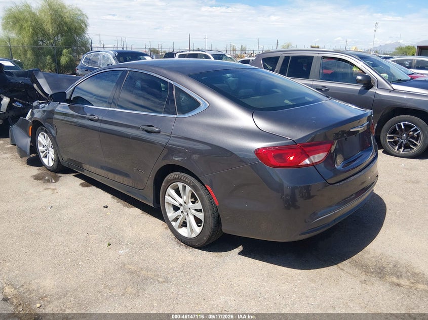 Vin: 1c3cccfb8gn188749, lot: 46646874, chrysler 200 touring 20163