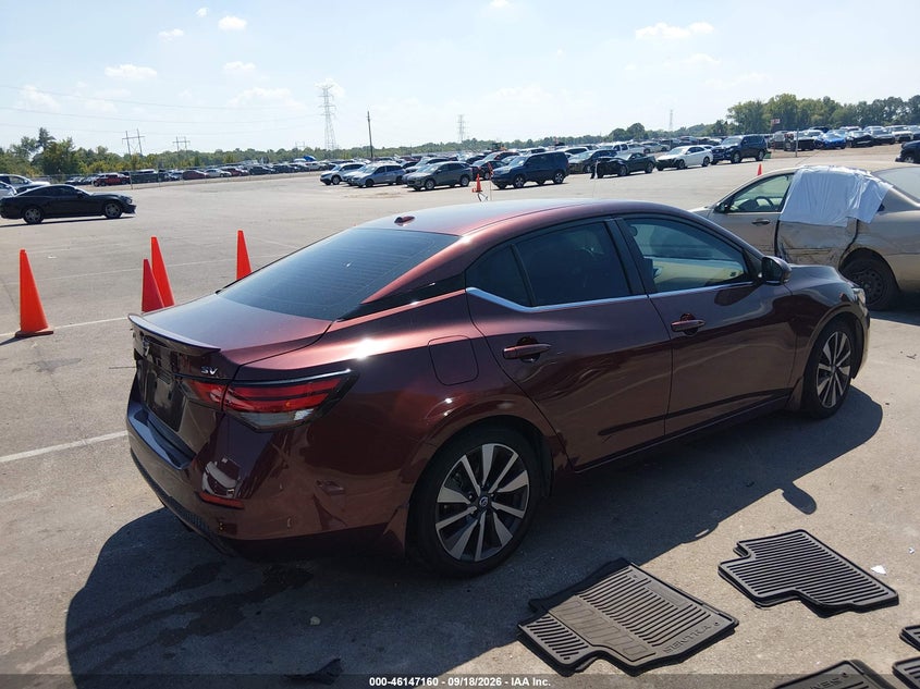 Vin: 3n1ab8cv8ly255867, lot: 46646917, nissan sentra sv xtronic cvt 20204