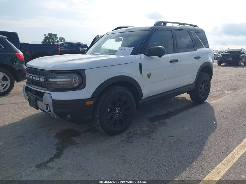 Vin: 3fmcr9da3tre68685, lot: 46646933, ford bronco sport badlands 20262