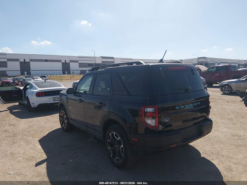 Vin: 3fmcr9c67pre08069, lot: 46646969, ford bronco sport outer banks 20233