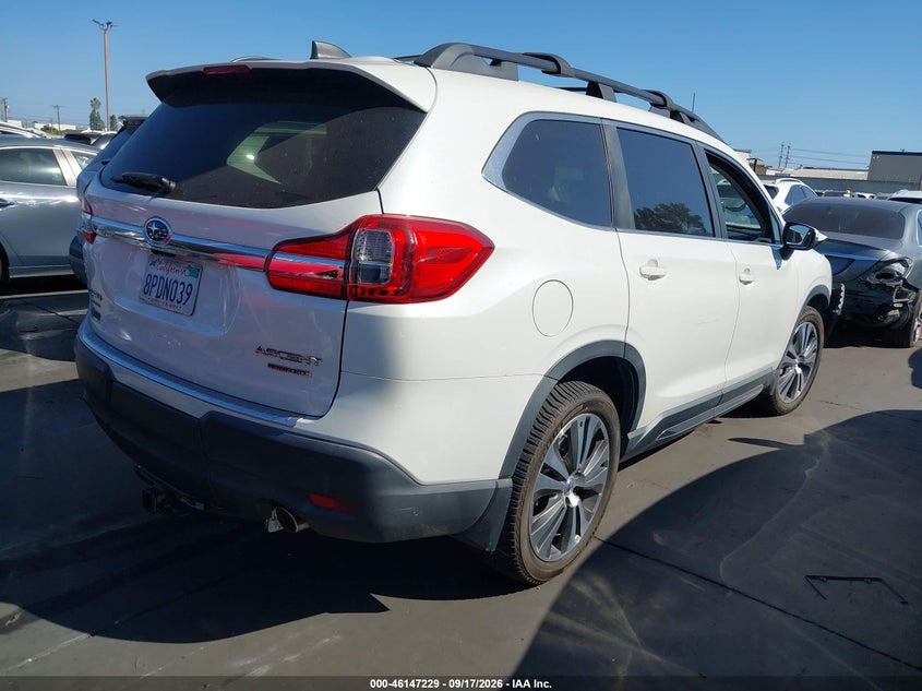 Vin: 4s4wmapd8l3442097, lot: 46646986, subaru ascent limited 20204