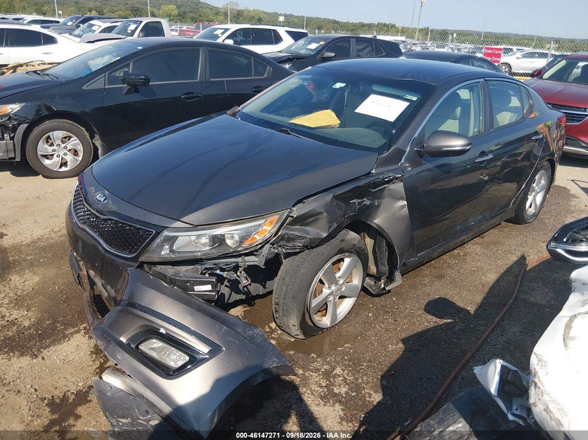 Vin: 5xxgm4a76eg264514, lot: 46647028, kia optima lx 20142