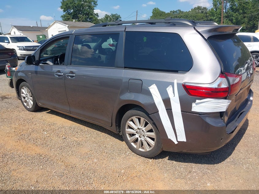 Vin: 5tddz3dc6hs179702, lot: 46647036, toyota sienna xle 7 passenger 20173