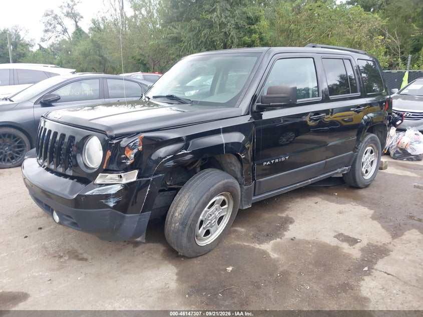 Vin: 1c4njpba9hd150307, lot: 46647064, jeep patriot sport fwd 20172