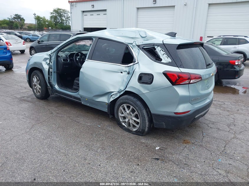 Vin: 2gnaxkev4n6141045, lot: 46647071, chevrolet equinox fwd lt 20223