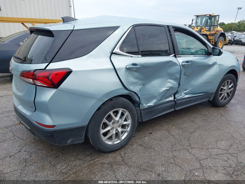 Vin: 2gnaxkev4n6141045, lot: 46647071, chevrolet equinox fwd lt 20224