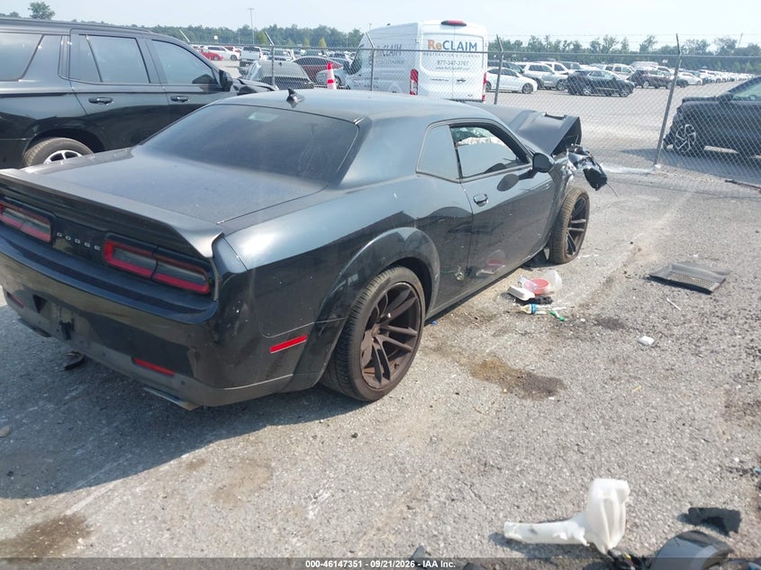 Vin: 2c3cdzfj4mh517345, lot: 46647108, dodge challenger r/t scat pack widebody 20214