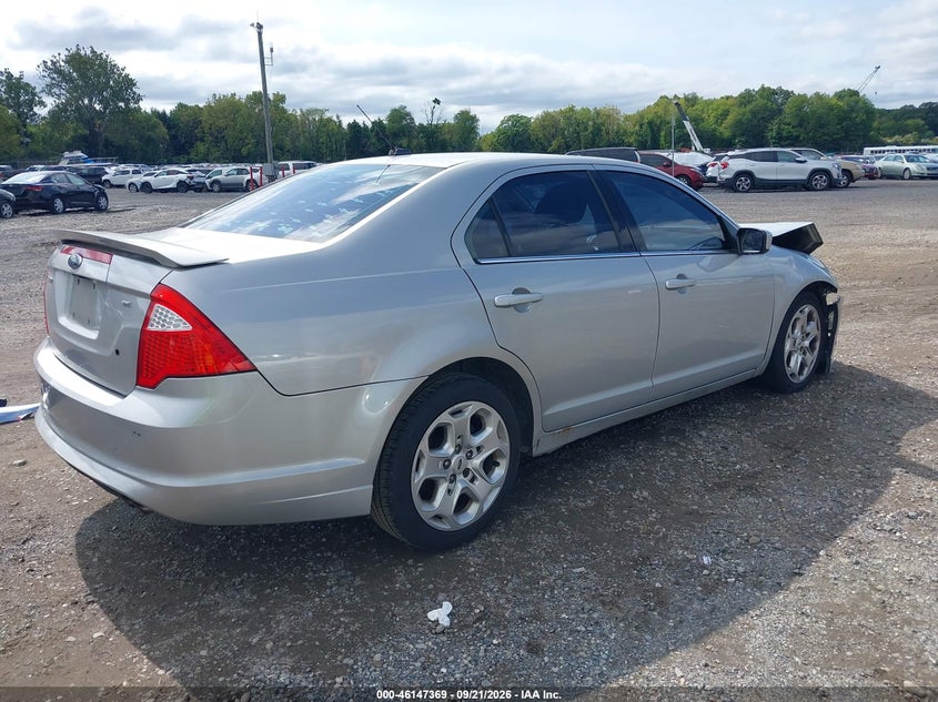 Vin: 3fahp0ha6ar146311, lot: 46647126, ford fusion se 20104