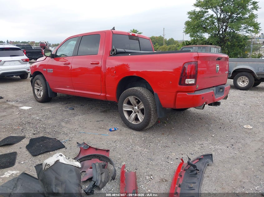 Vin: 1c6rr7mt3ds638156, lot: 46647164, ram 1500 sport 20133