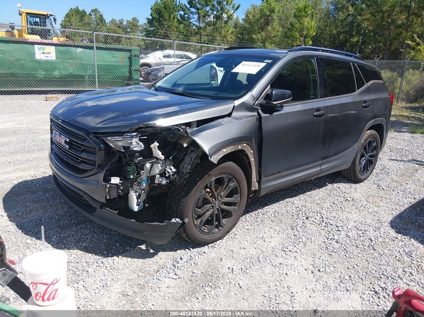 Vin: 3gkalpev3ml351989, lot: 46647177, gmc terrain slt 20212