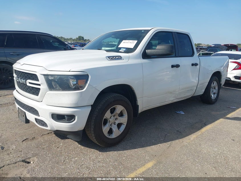 Vin: 1c6rrect2pn664546, lot: 46647179, ram 1500 tradesman  4x2 6'4 box 20232