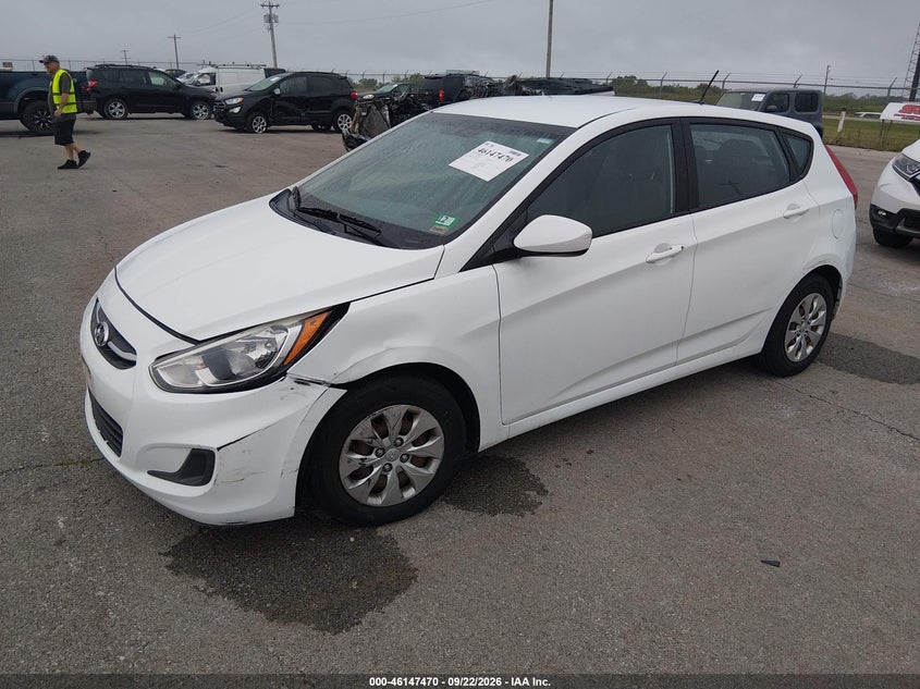Vin: kmhct5ae5fu233395, lot: 46647227, hyundai accent gs 20152