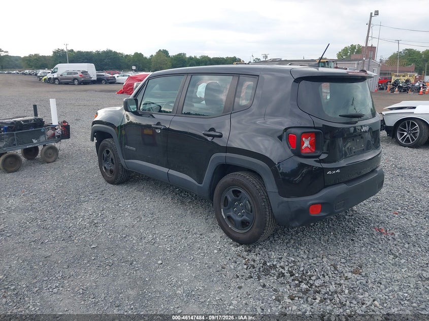 Vin: zaccjbat8gpd10819, lot: 46647241, jeep renegade sport 20163