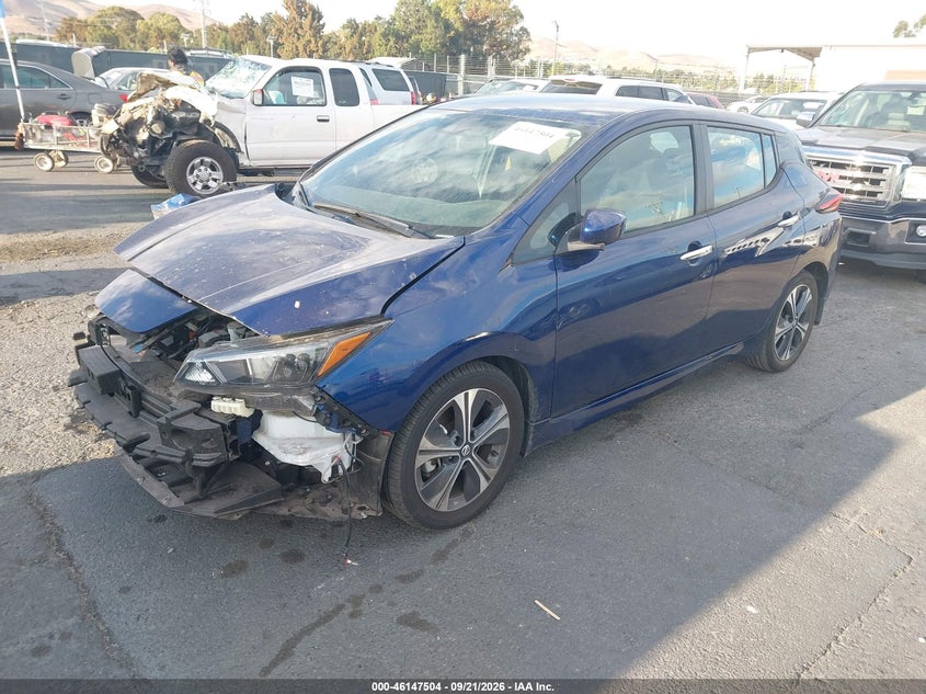 Vin: 1n4az1cv5nc553455, lot: 46647261, nissan leaf sv 20222