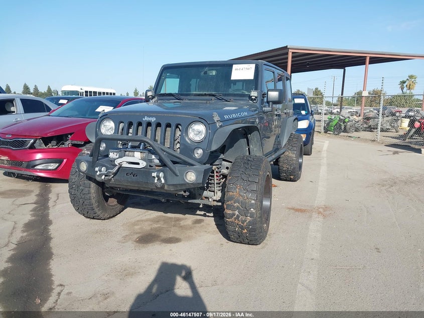 Vin: 1c4bjwfg2hl500250, lot: 46647264, jeep wrangler unlimited rubicon 4x4 20172