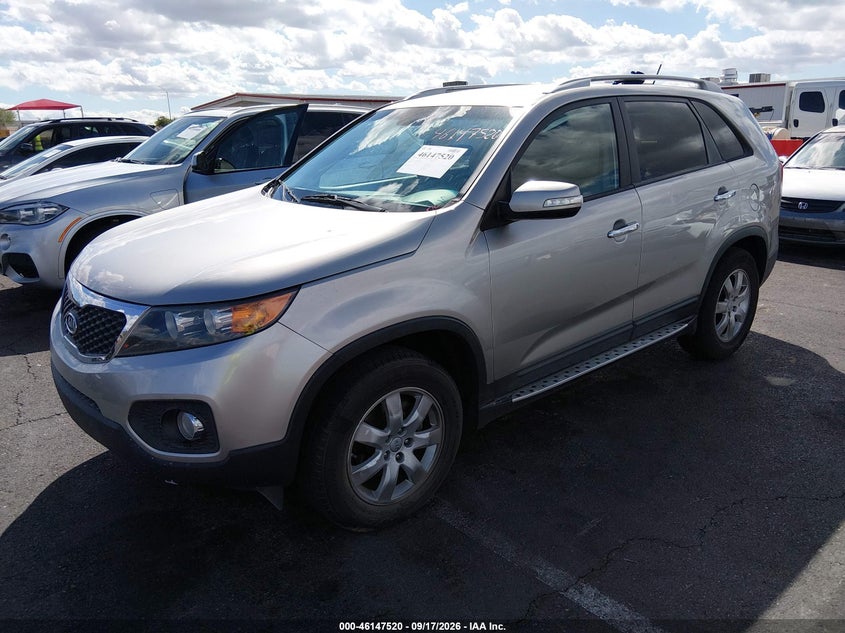 Vin: 5xykt4a66dg423224, lot: 46647277, kia sorento lx 20132