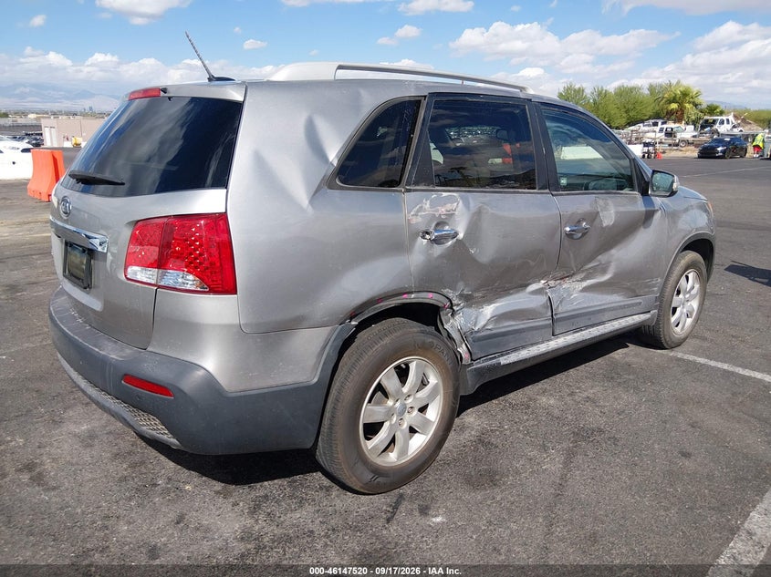 Vin: 5xykt4a66dg423224, lot: 46647277, kia sorento lx 20134