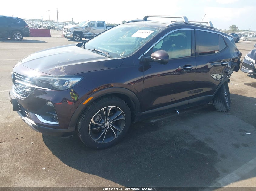 Vin: kl4mmgsl5lb128789, lot: 46647341, buick encore gx awd essence 20202