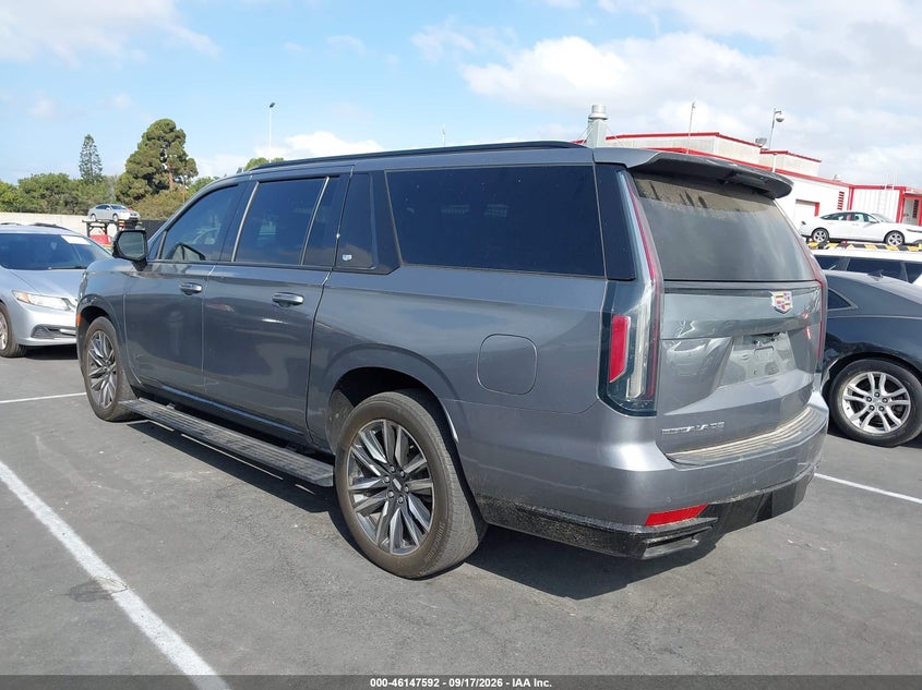 Vin: 1gys4rkl7mr260710, lot: 46647349, cadillac escalade esv 4wd sport platinum 20213